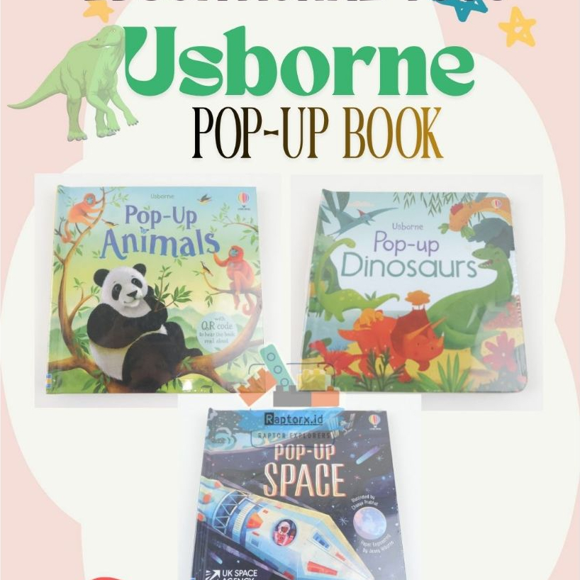 Usborne Pop-Up Book Buku Anak 3D Interaktif
