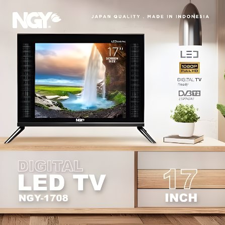 NAGOYA TV LED DIGITAL - Anti Refleksi HDMI USB Full HD DVBT2 / 17' NGY 1708 / 19' NGY 1908
