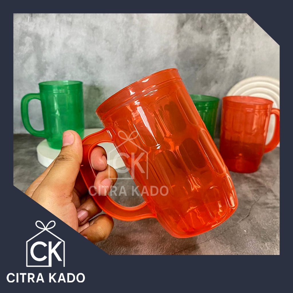 GELAS BIR 8/ CANGKIR GAGANG PLASTIK/ GELAS BIR GM
