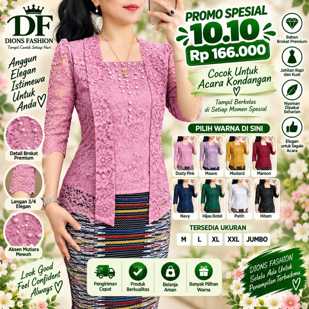 TTS BAJU KEBAYA KARTINI/atasan brokat blus kondangan batak