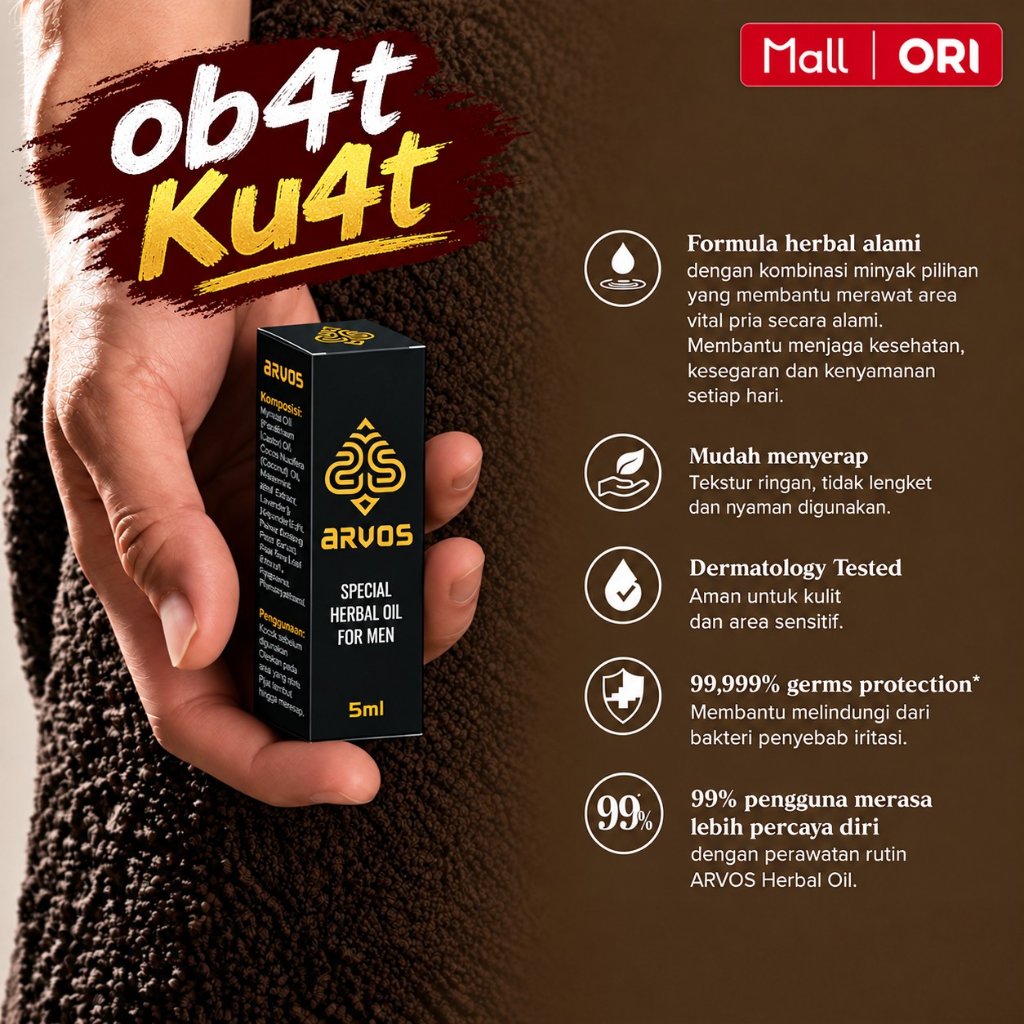 ARVOS Obat Kuat Pria Spray Original Perawatan Pria Dewasa