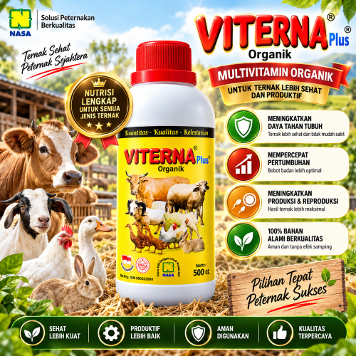 READY STOK Viterna Vitamin Ternak / Viterna Nasa 500cc / Viterna Nasa Original / Viterna Nasa Untuk