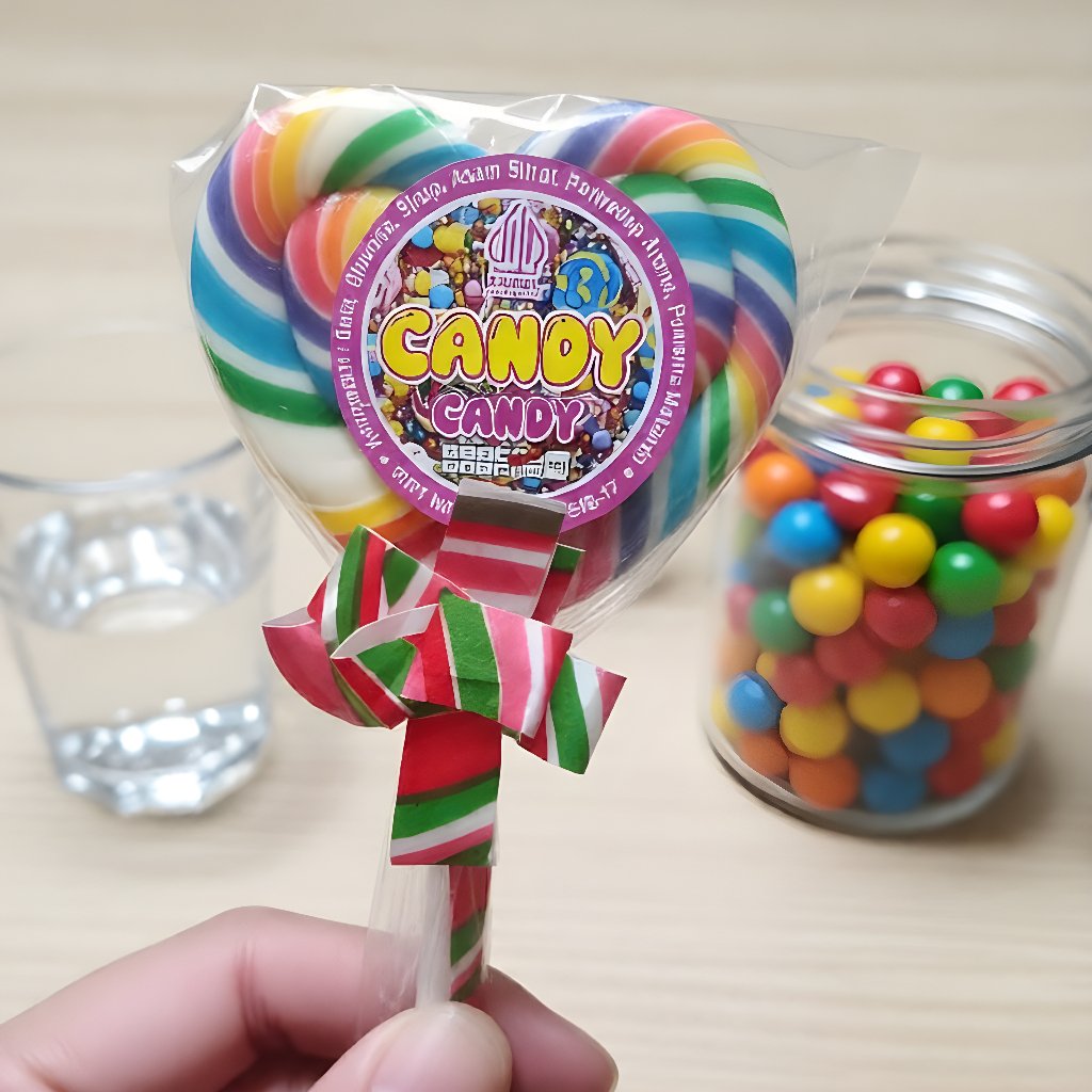 Permen Lollipop Besar Jumbo Diameter 7cm