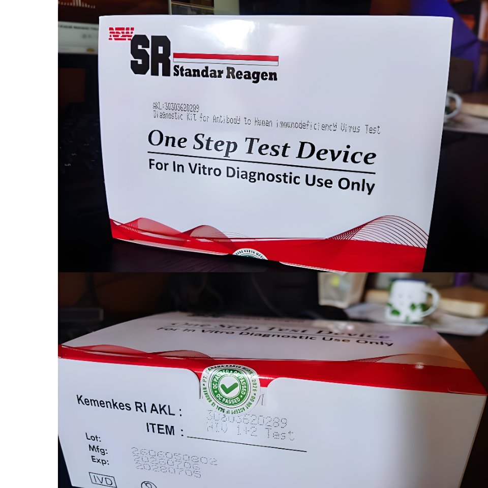 Rapid test HIV New Standareagen isi 25 test | Rapid tes hiv sr