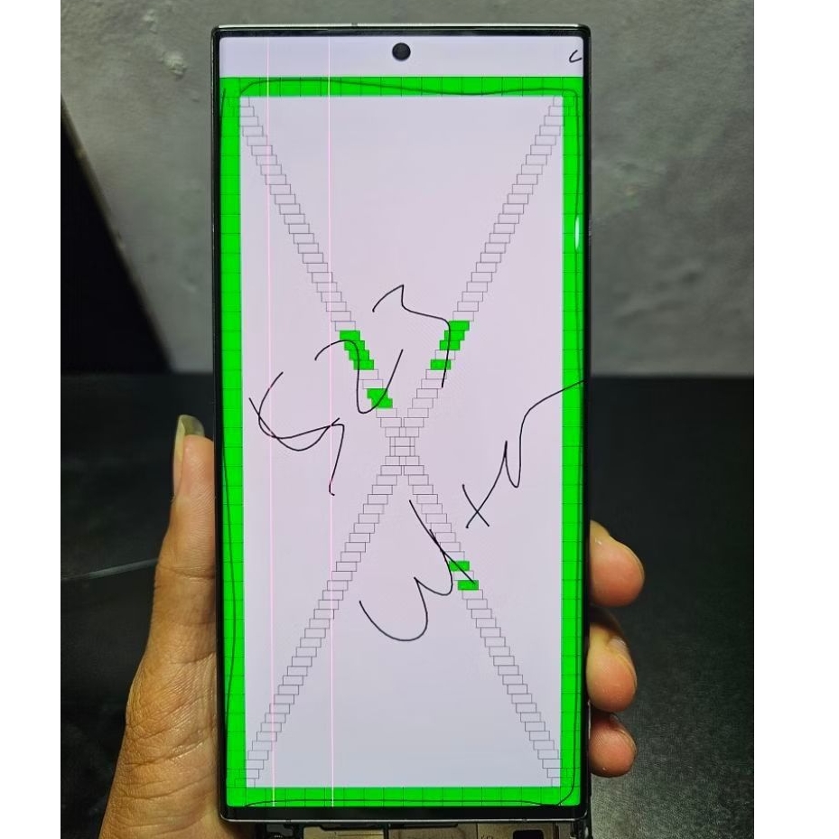 lcd samsung s23 ultra  original copotan minus
