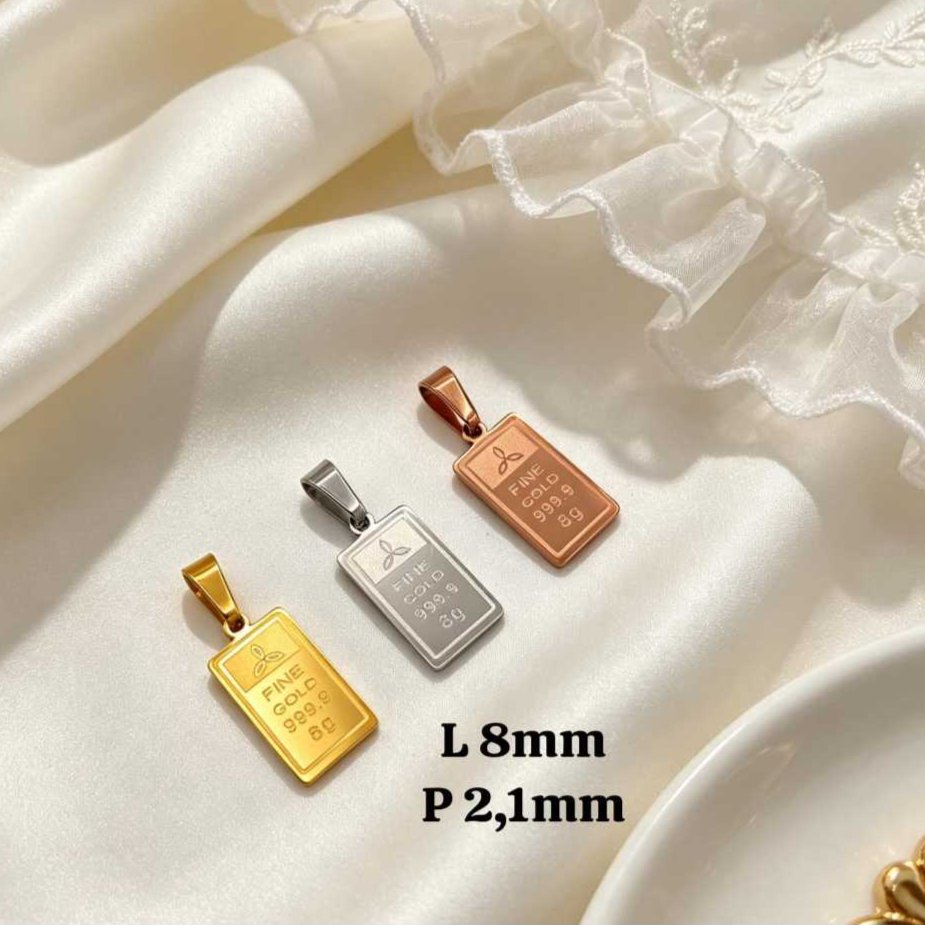 Liontin Cantik Mewah Ukuran Varian Besar Kecil Liontin Titanium Stainless
