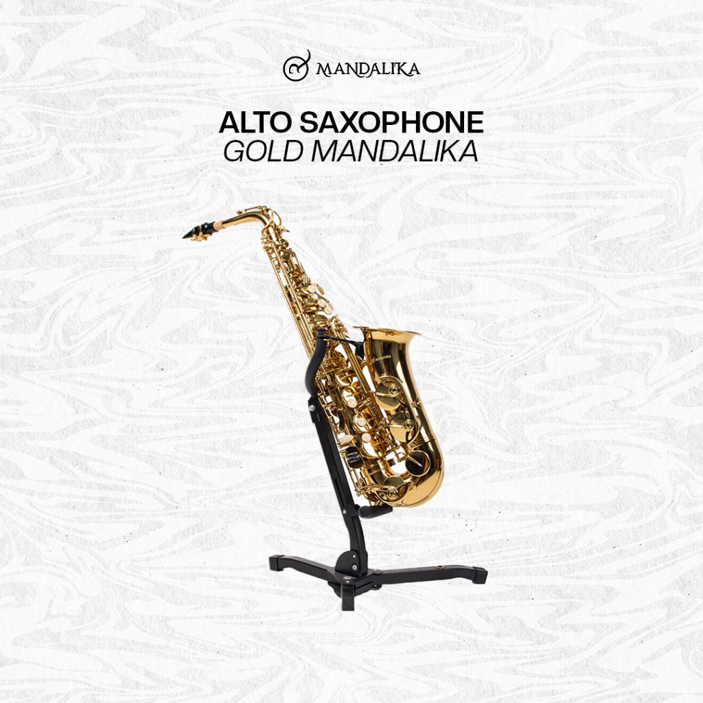 Saxophone Alto Mandalika Impor Taiwan Full Set Hardcase