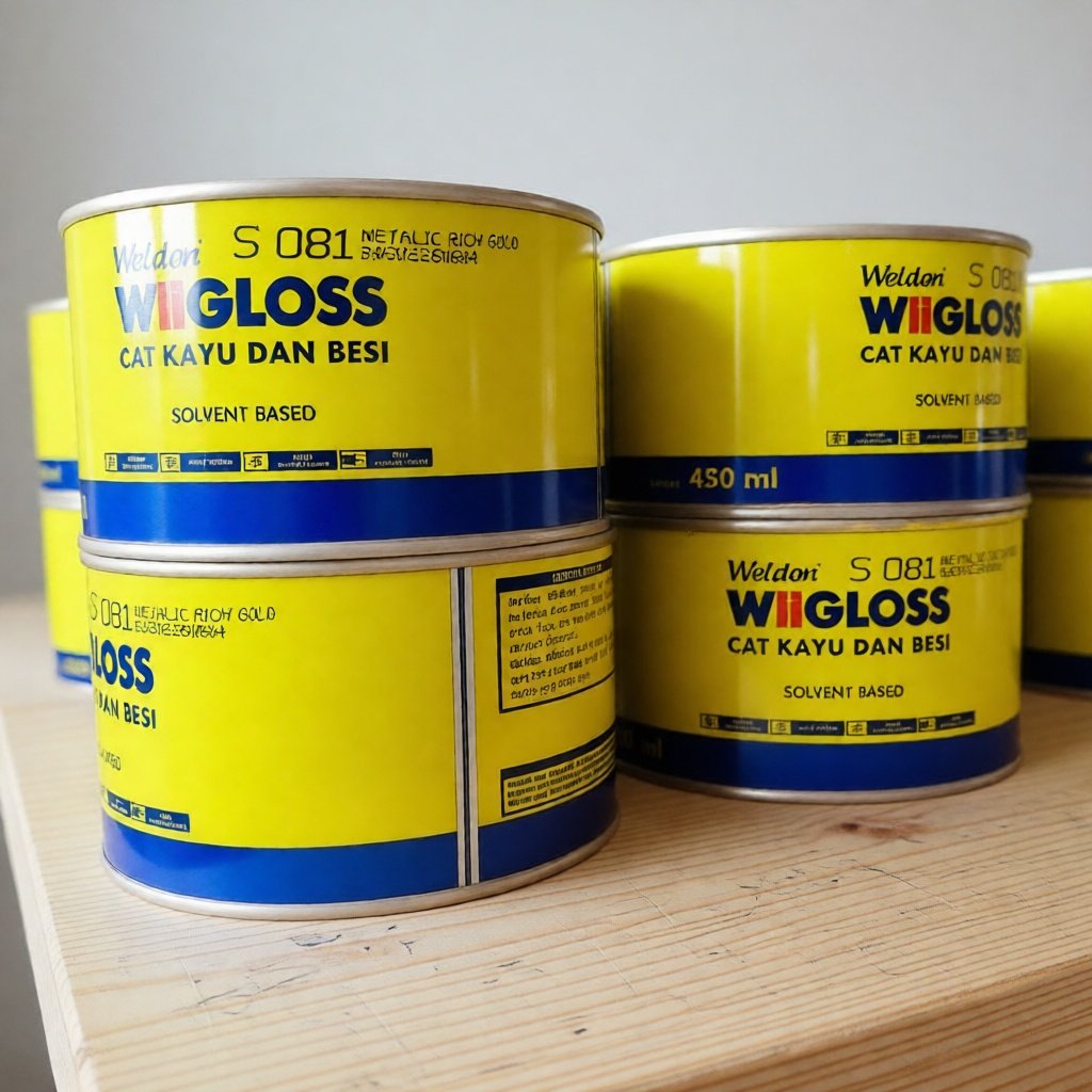 Weldon Wiigloss Cat Kayu & Besi