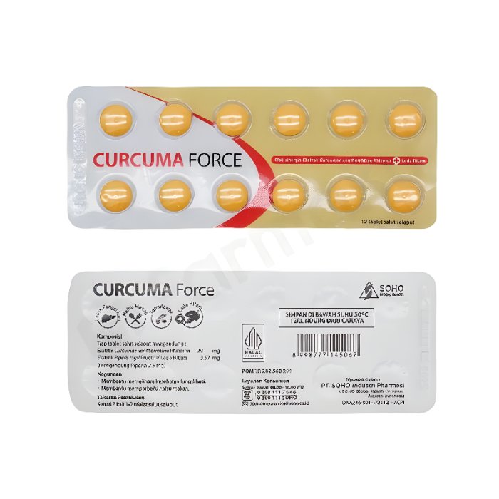 Curcuma Force Strip 12 Tablet / Curcuma Force