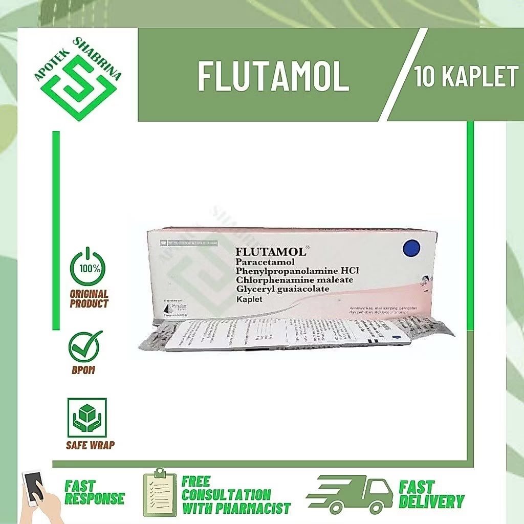 Flutamol Tablet isi 10 tablet / obat batuk / Flu Batuk