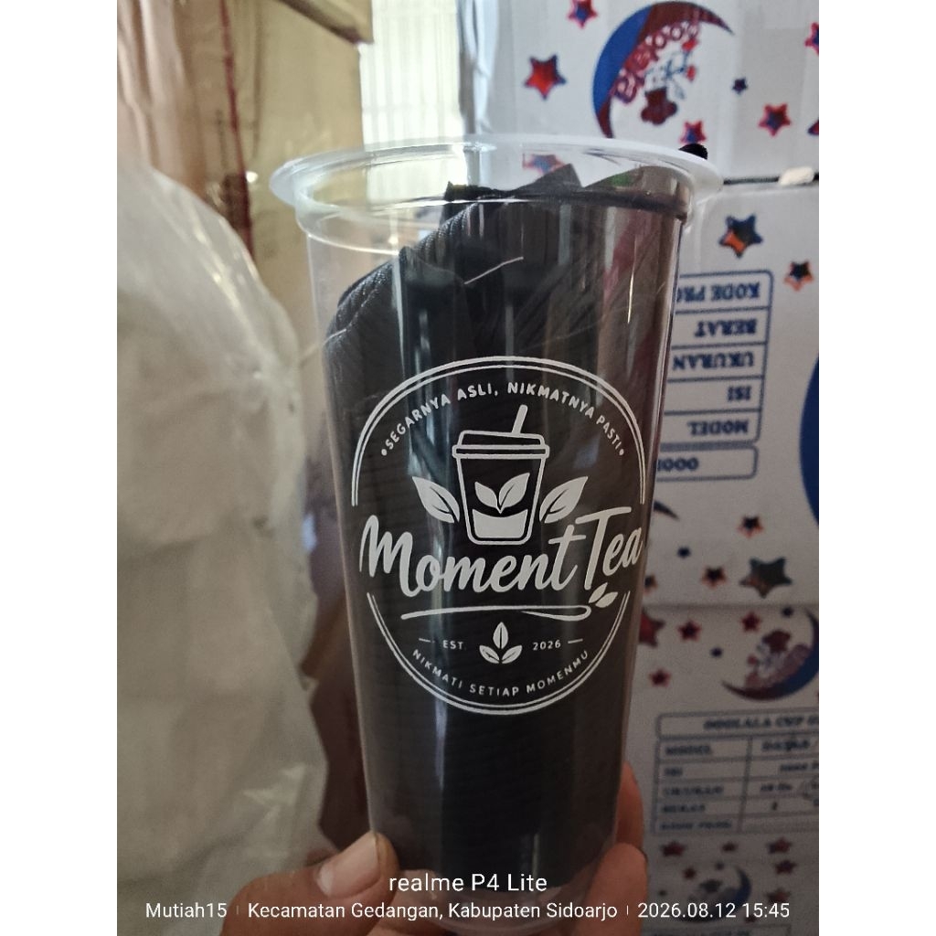 SABLON CUP ES TEH JUMBO 22 OZ MURAH MERK MERAK / SABLON CUP 22 OZ