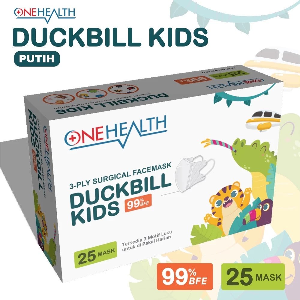 Onehealth Duckbill Kids Surgical Facemask / Masker Duckbill Anak Onehealth