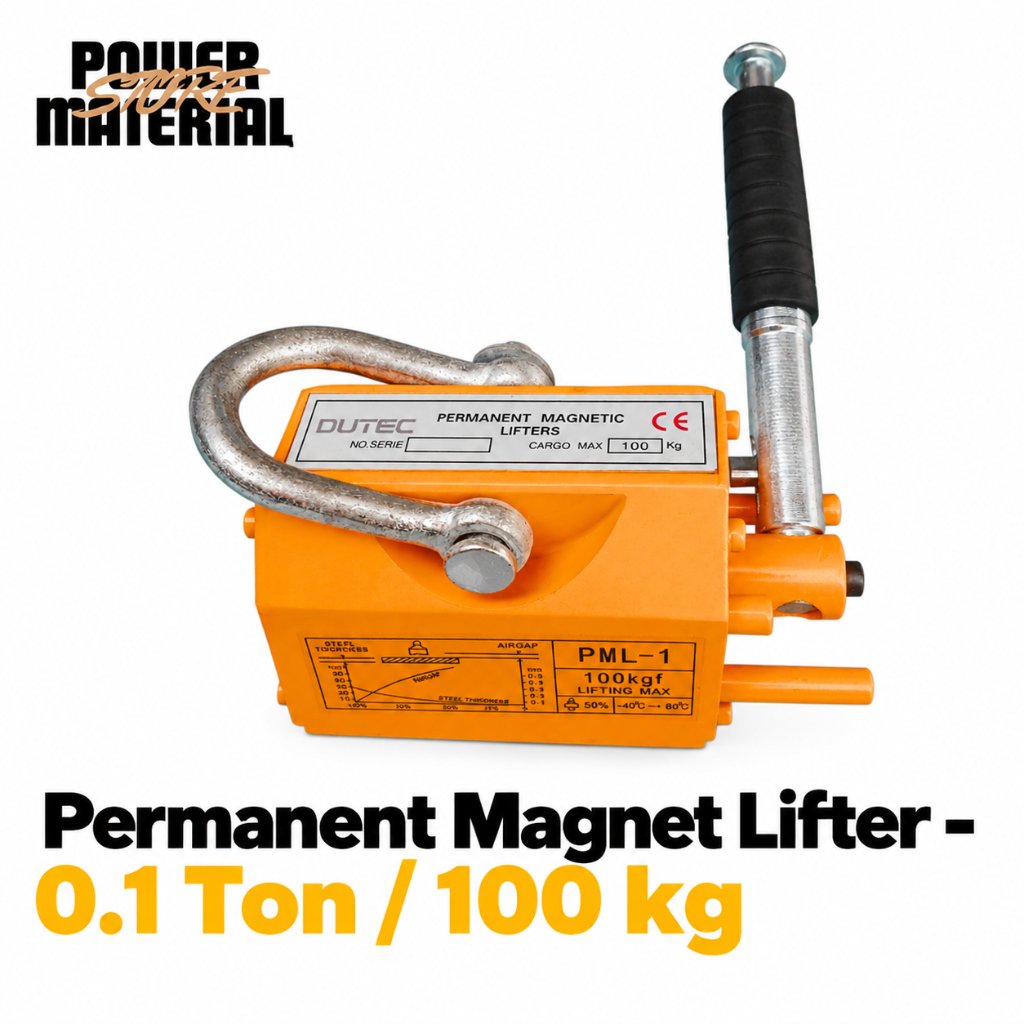 100kg DUTEC Permanent Magnet Lifter Magnet Angkat Plat
