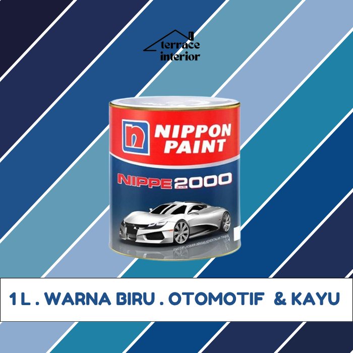 Cat Otomotif dan Kayu Nippe 2000 Warna Biru 1L