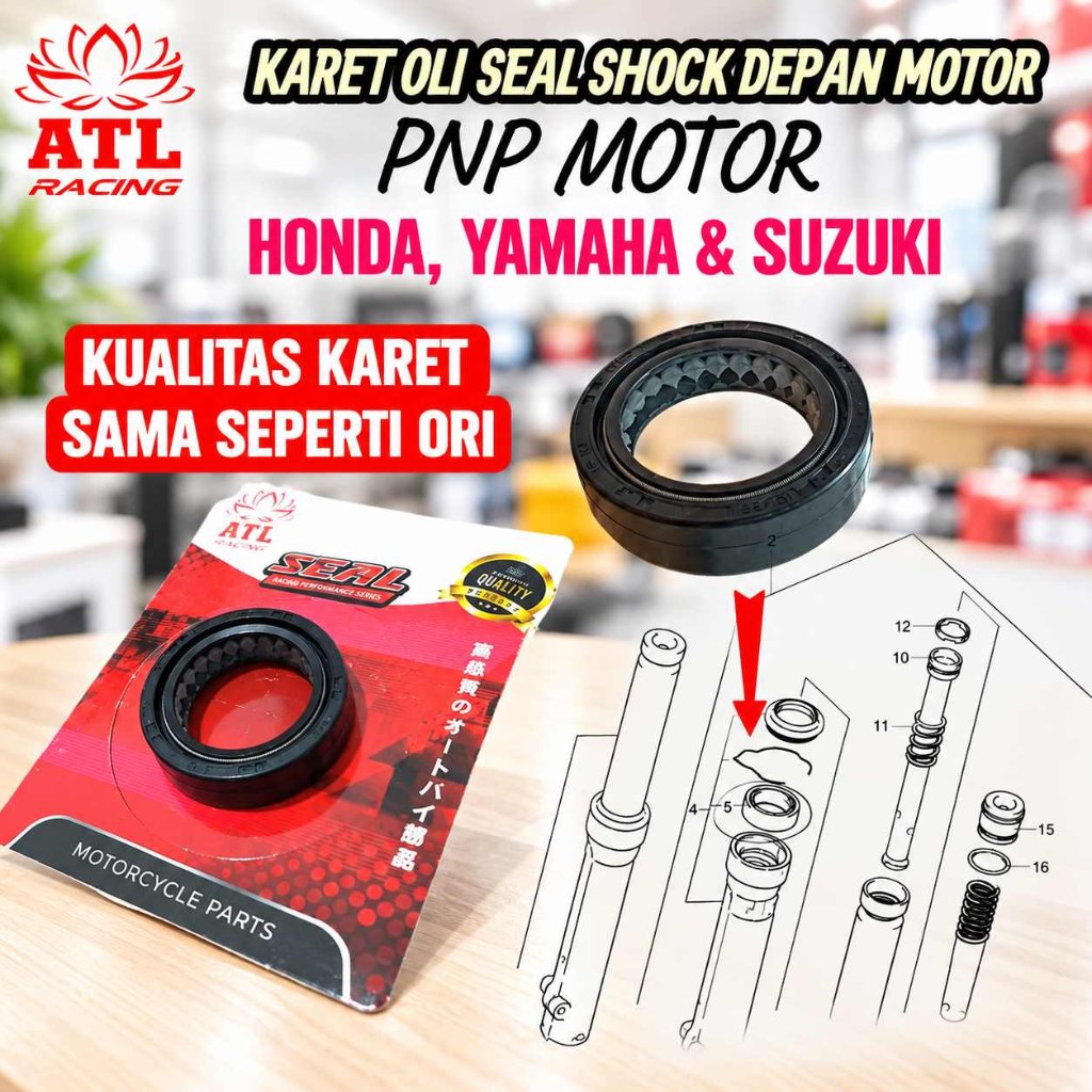ATL racing seal shock depan Seal Shock beat seal shock supra seal shock jupiter seal shock vario