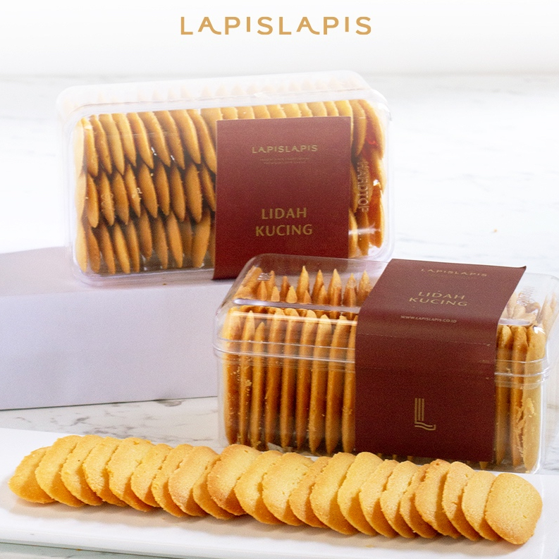 

LAPISLAPIS - Lidah Kucing Cookies Ukuran Medium