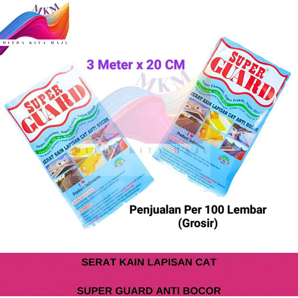 (100 LEMBAR) SERAT TISU ANTI BOCOR/ SERAT TISSUE ANTI BOCOR GENTENG / SERAT TISU WATERPROOF/ PELAPIS