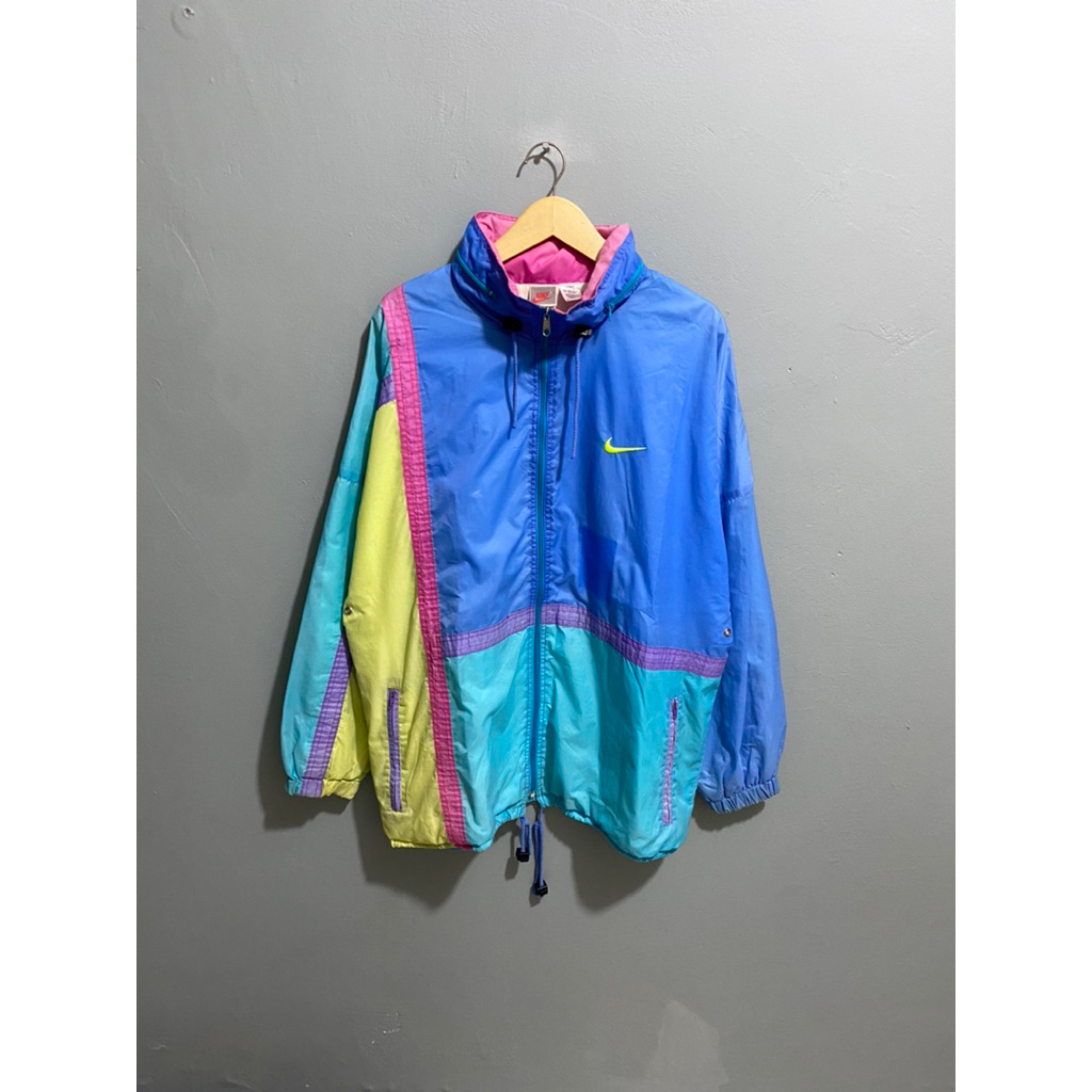 N1k33 windbreaker colorblock 90s