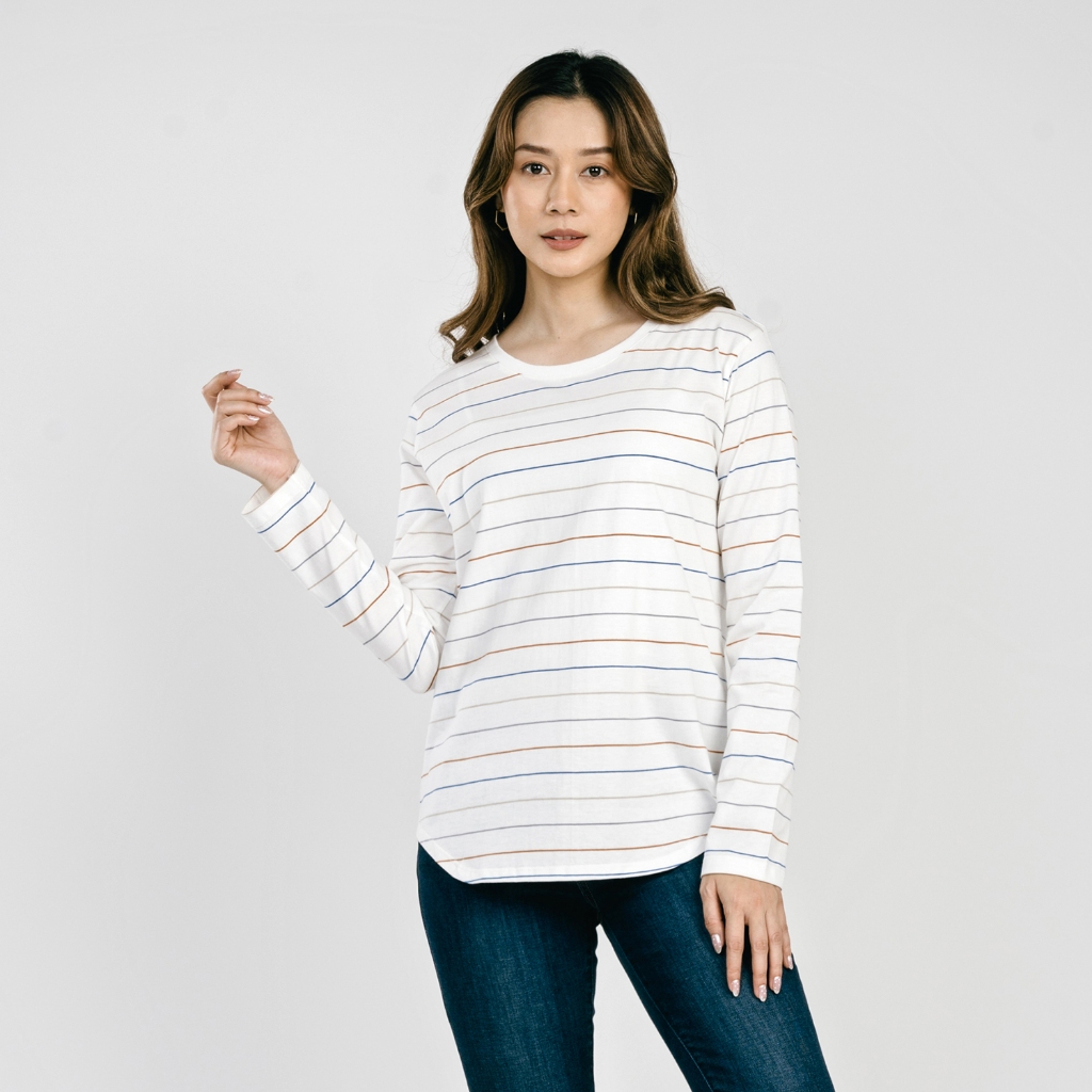 C2 Lisbon Ecru T-Shirt Wanita