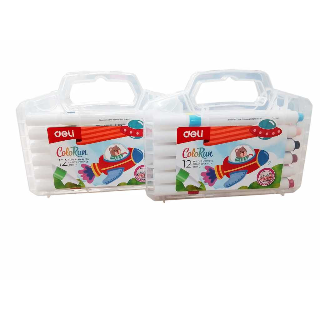 

DELI ACRYLIC MARKER 12 WARNA