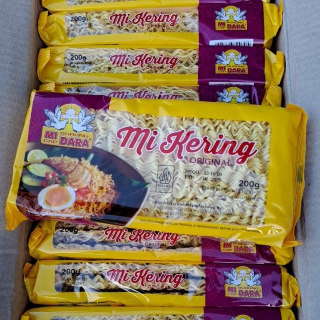 

MI KERING ORIGINAL CAP BURUNG DARA 200GR
