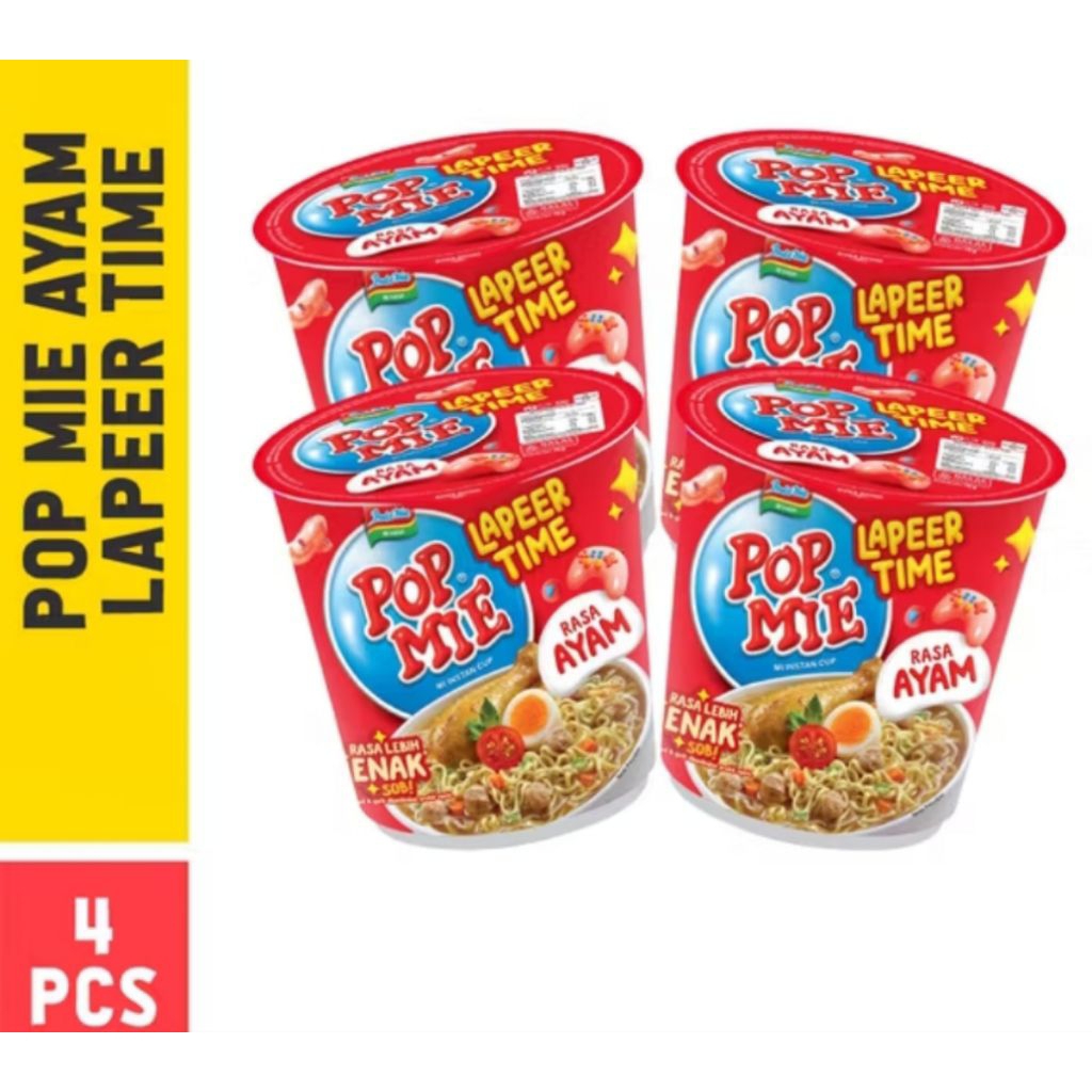 

Pop Mie jumbo Rasa Ayam 4pcs ×75gr