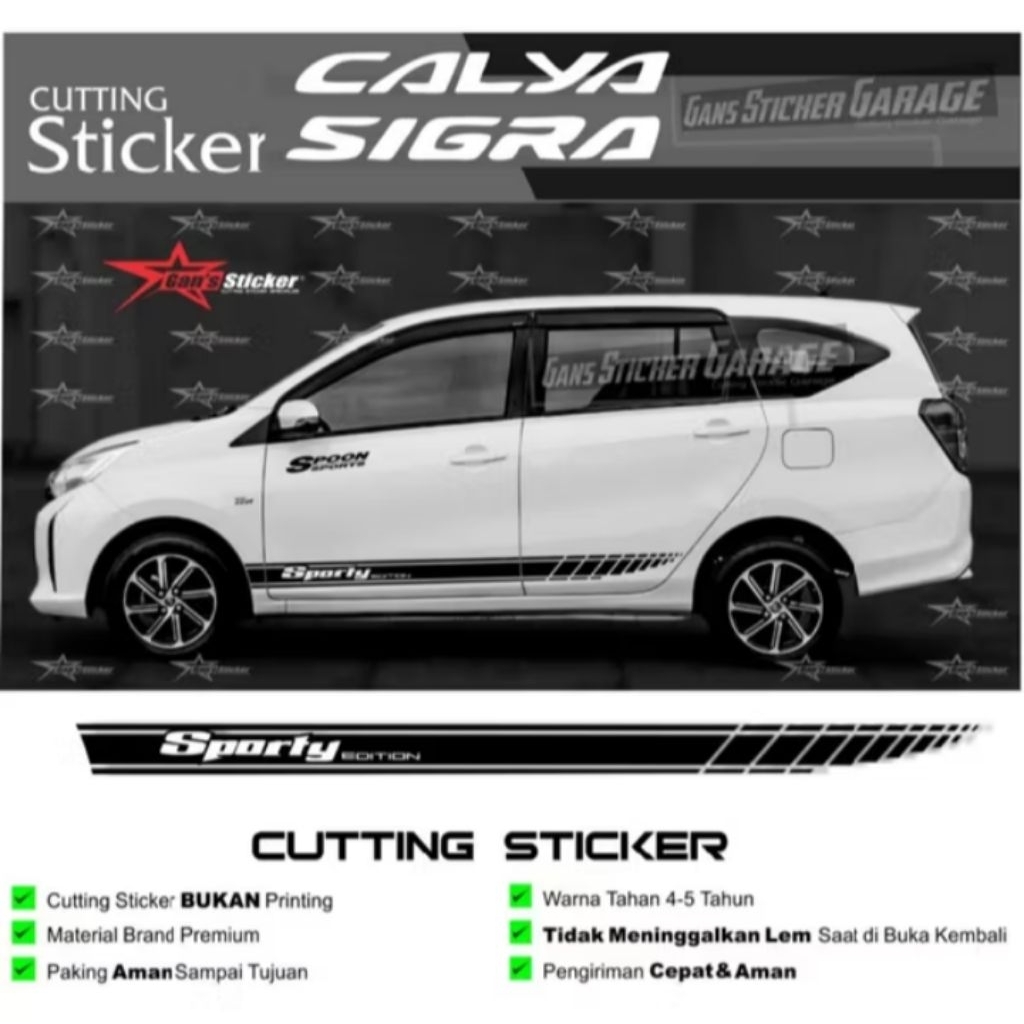 Sticker mobil Sigra calya sticker list universal mobil Sigra terlaris stiker mobil Sigra calya keren