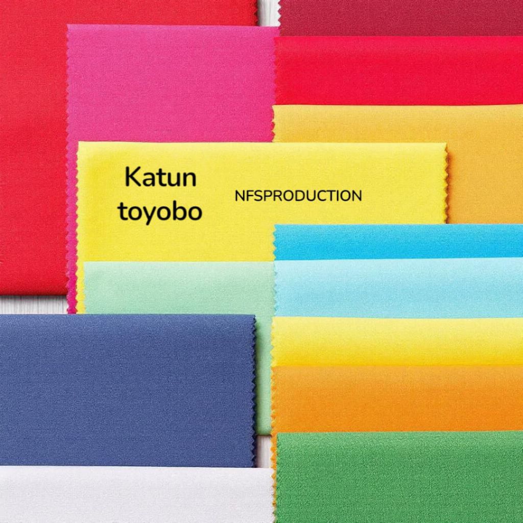 Variasi 2 (0,5m) Katun TOYOBO FODU / Kain Katun Jepang Polos Bahan Kain Fabric Meter Katun toyobo