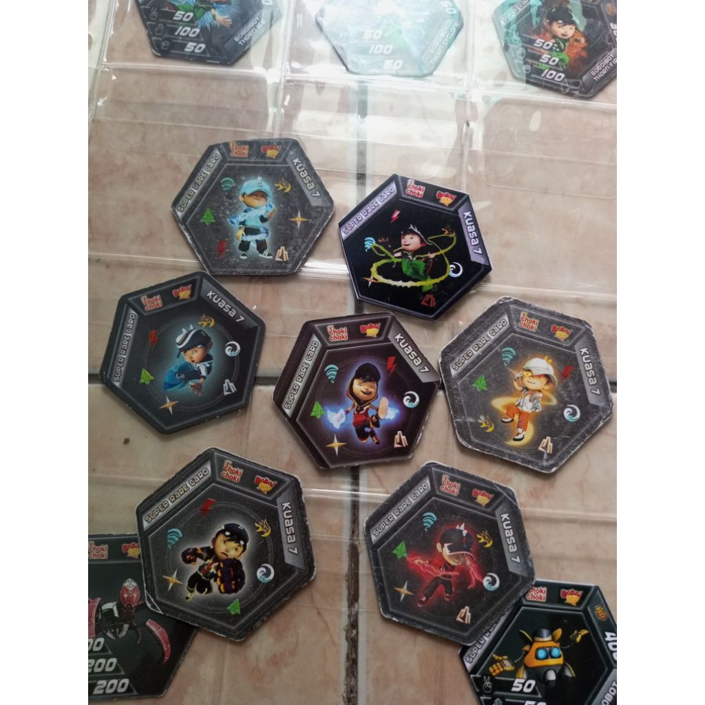 kartu choki choki Boboiboy hexagon 2016
