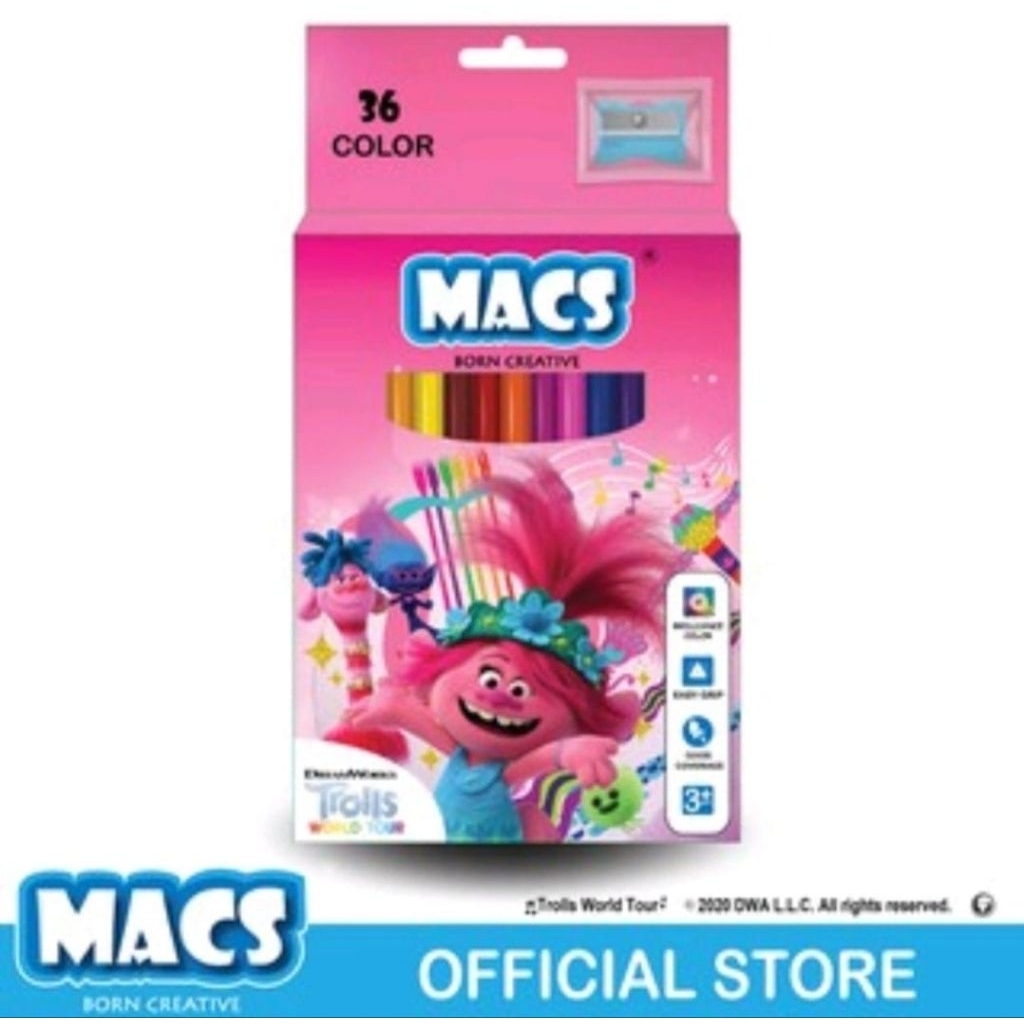 

MACS Pensil Warna Trolls World Tour 36 warna