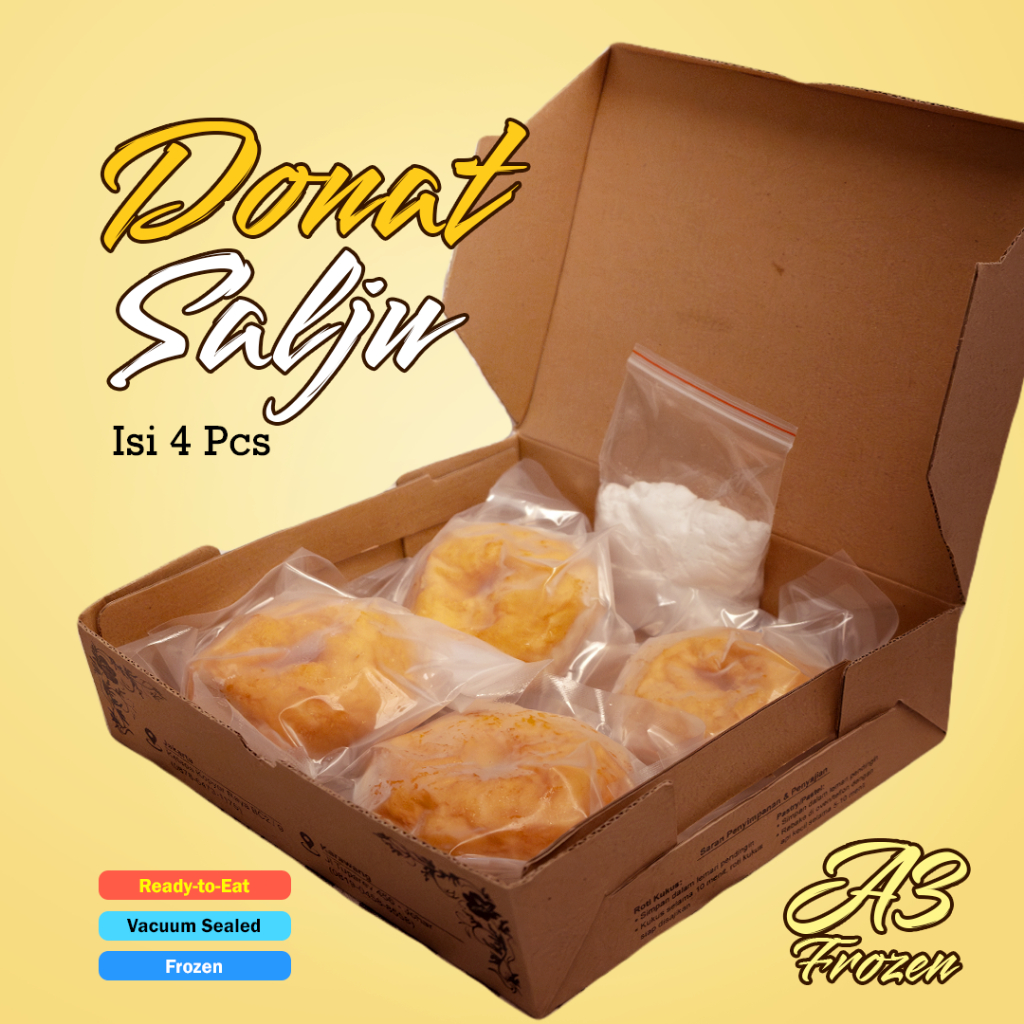 

Donat Salju A3 Frozen Isi 4 Pcs Topping Gula Salju