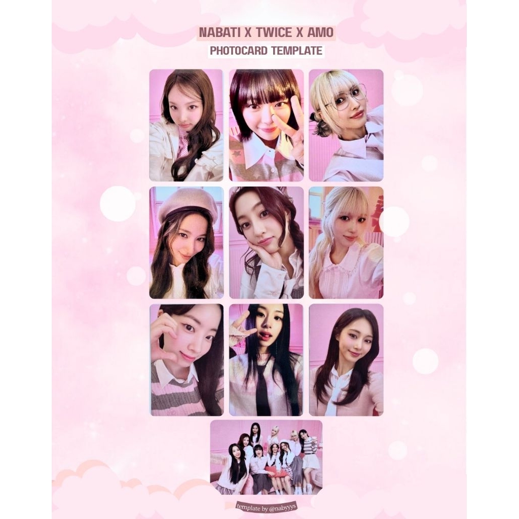 Pc Photocard Nabati x Twice x Amo Jeongyeon Group Grup Photocards