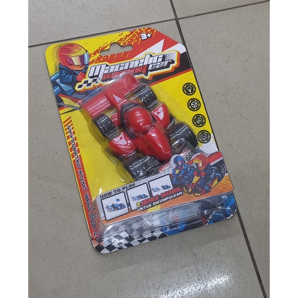 VR toys magnetic racing car