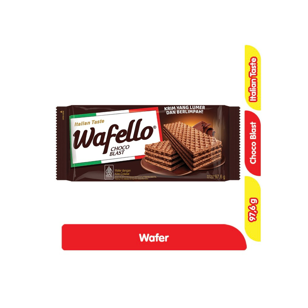 

Wafello Wafer Cokelat Blast 97,6 g