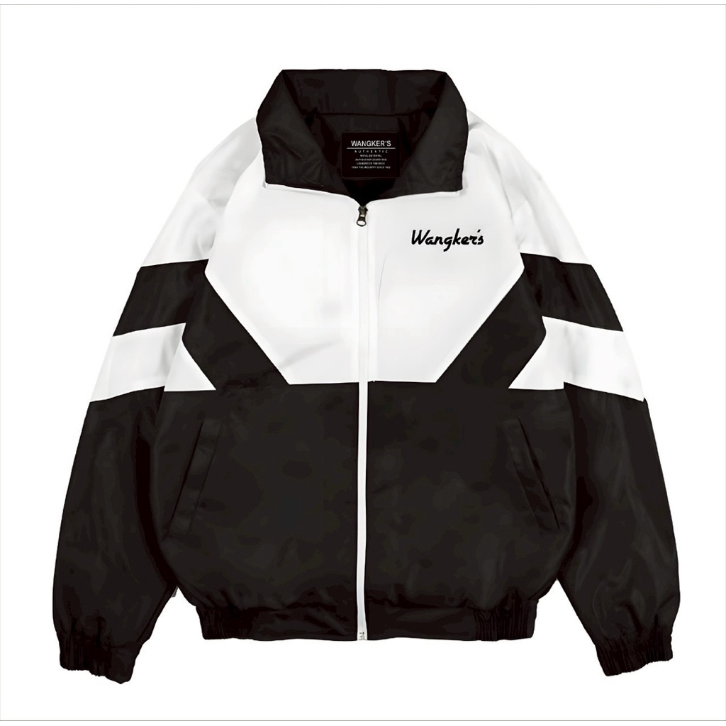 Jaket Tracksuit Vintage Retro Black