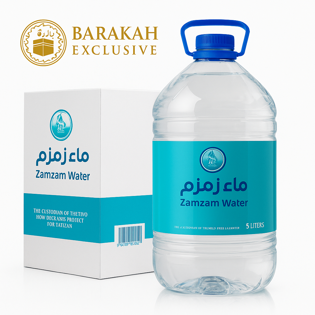 

✨ Air Zamzam Asli Mekkah 5 Liter – Premium Exclusive Barakah | Kemasan Resmi, Original, Luxury Edition ✨