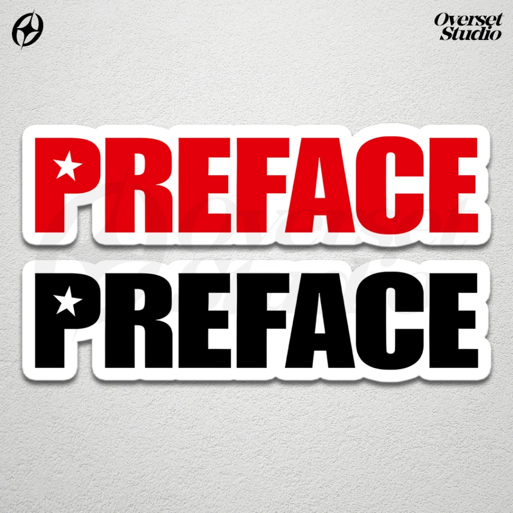 

(GRATIS ONGKIR & COD) Sticker PRFC Preface / Stiker Preface / Sticker Brand Preface Hypebeast Streetwear / Sticker Snsb Calle Chmb Preface / Sticker Vinyl Glossy / Sticker Aesthetic / Stiker Brand Lokal / Stiker Satuan / Stiker Tumbler / Stiker Anti Air
