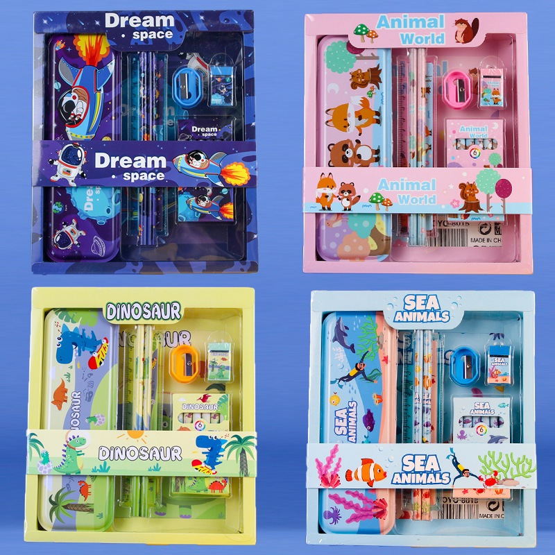 

NEW SET ATK GIFT BOX KIDS ANAK MOTIF ASTRONOT DINOSAURUS ANIMAL OCEAN UNICORN CARS SPIDERMAN FROZEN PRINCESS HELLO KITTY DORAEMON PONY PENSIL PENGGARIS PENGHAPUS RAUTAN / 1 SET PENCIL HADIAH GIFT ANAK KIDS CEWE COWO P9 #LOVELYKIDS
