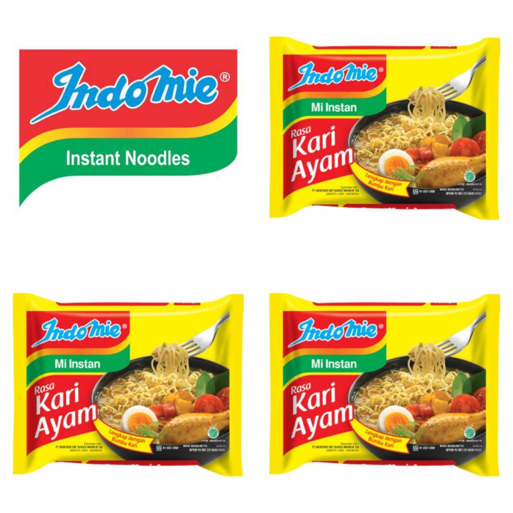 

Indomie Mi Instan Rasa Kari Ayam 70 Gram