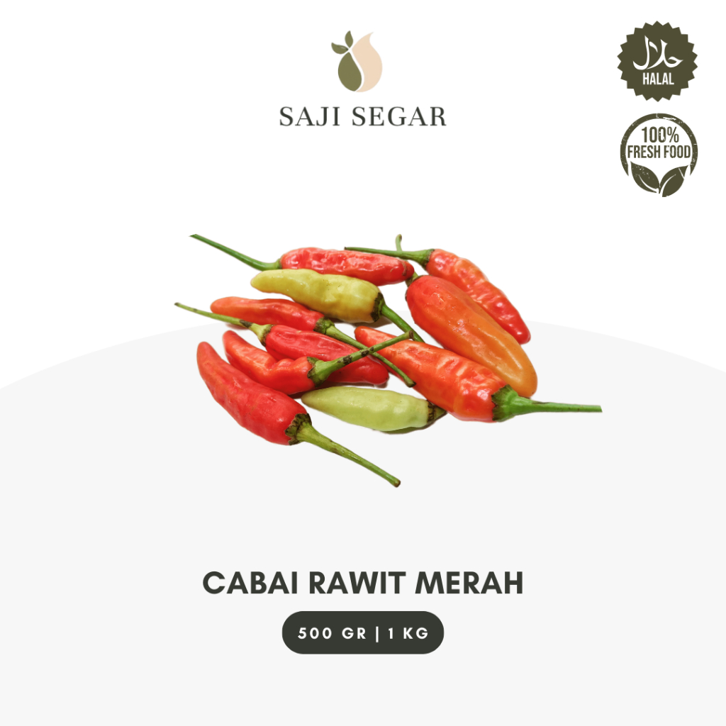 

Saji Segar Cabai Rawit Merah / Cabe Rawit Merah Segar