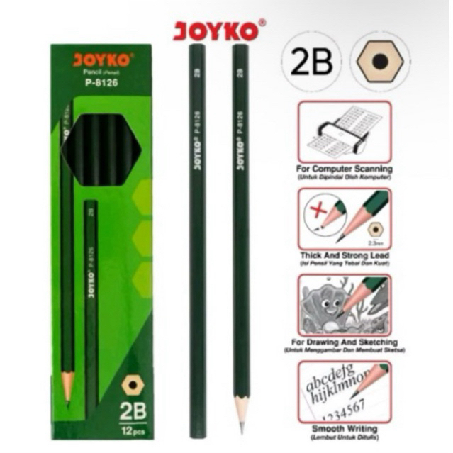 

Pensil Pencil Joyko 2B P-8126 For Computer