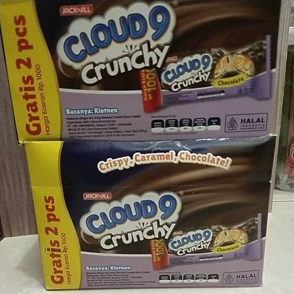 

Cloud9 Crunchy isi 24 Halal