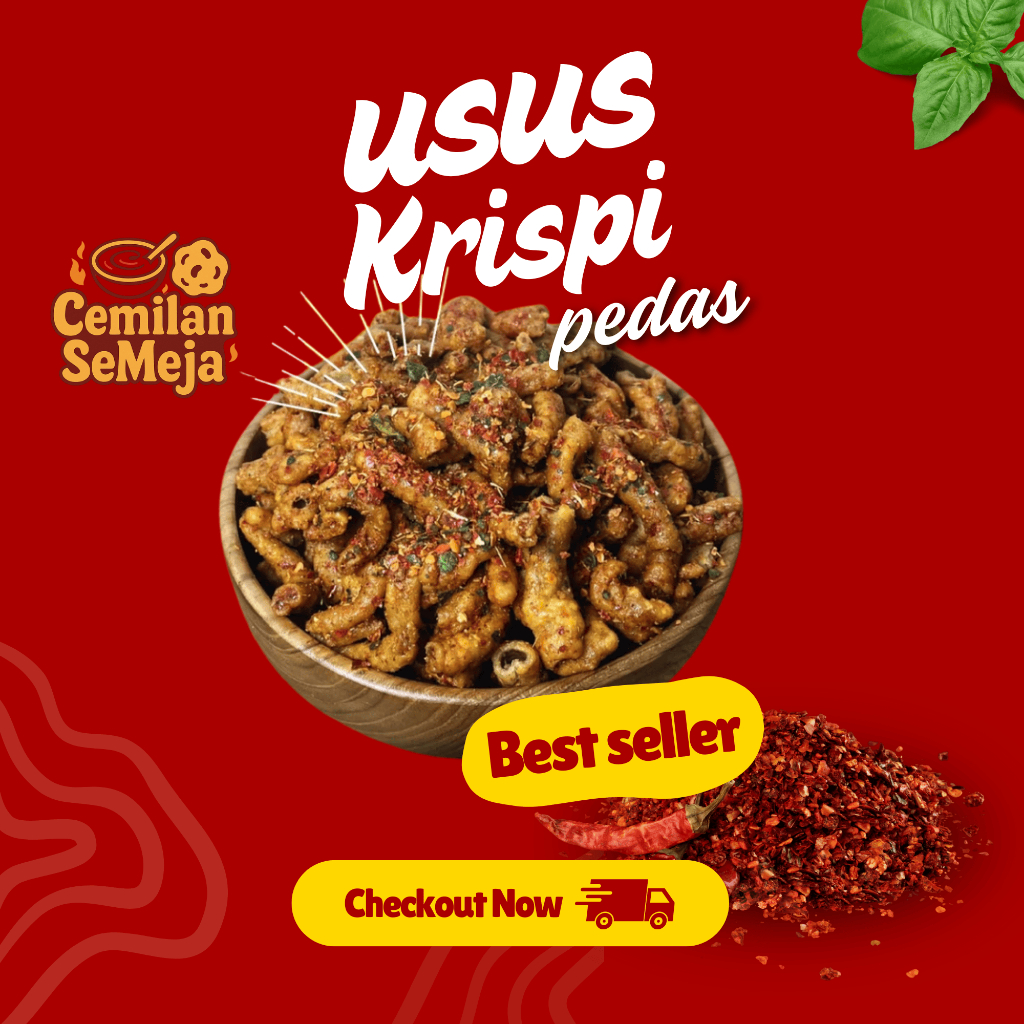

Keripik Usus Ayam Crispy Pedas Daun Jeruk 1kg