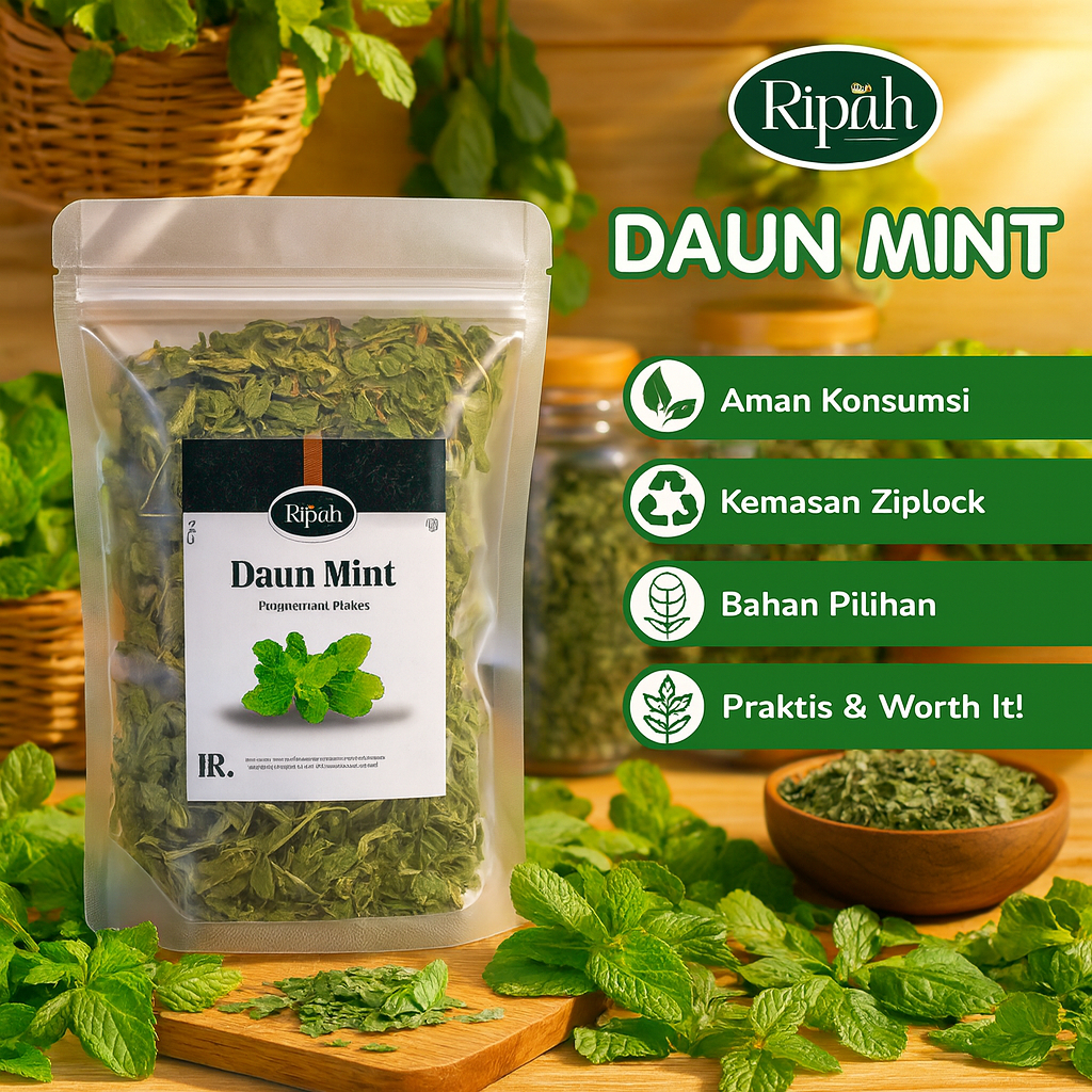 

15gr Teh Daun Mint / Peppermint granules / Spearmint granules / Tisane / Artisan Tea / Flower Tea / Teh Bunga / Ripah Rempah PREMIUM