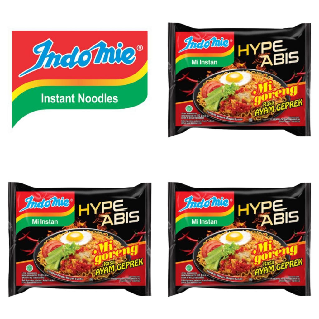 

Indomie Mi Instan Mi Goreng Hype Abis Rasa Ayam Geprek 85 Gram