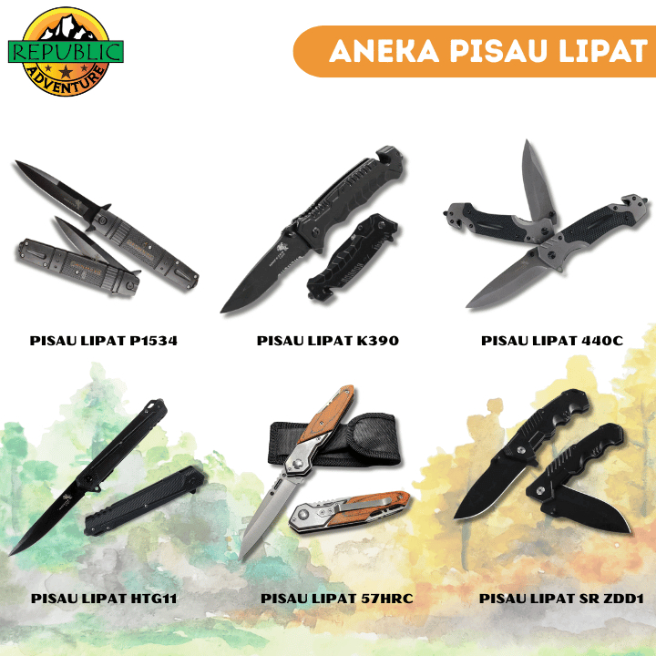 PISAU LIPAT BROWNING P1534 | PISAU LIPAT CAMPING FOLDING KNIFE SURVIVAL
