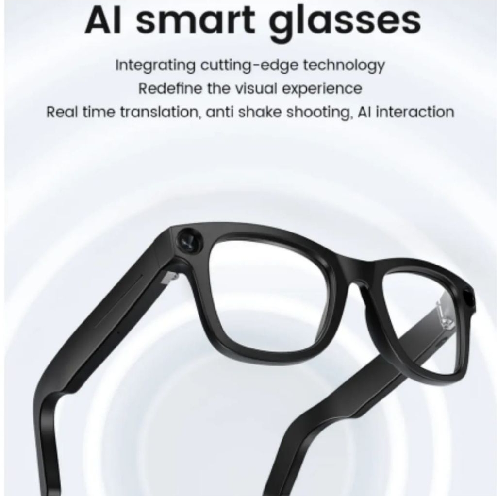 Smart Glasses AI Mode Kacamata Fotografi Langkah Kalori Recording Video Camera Wifi