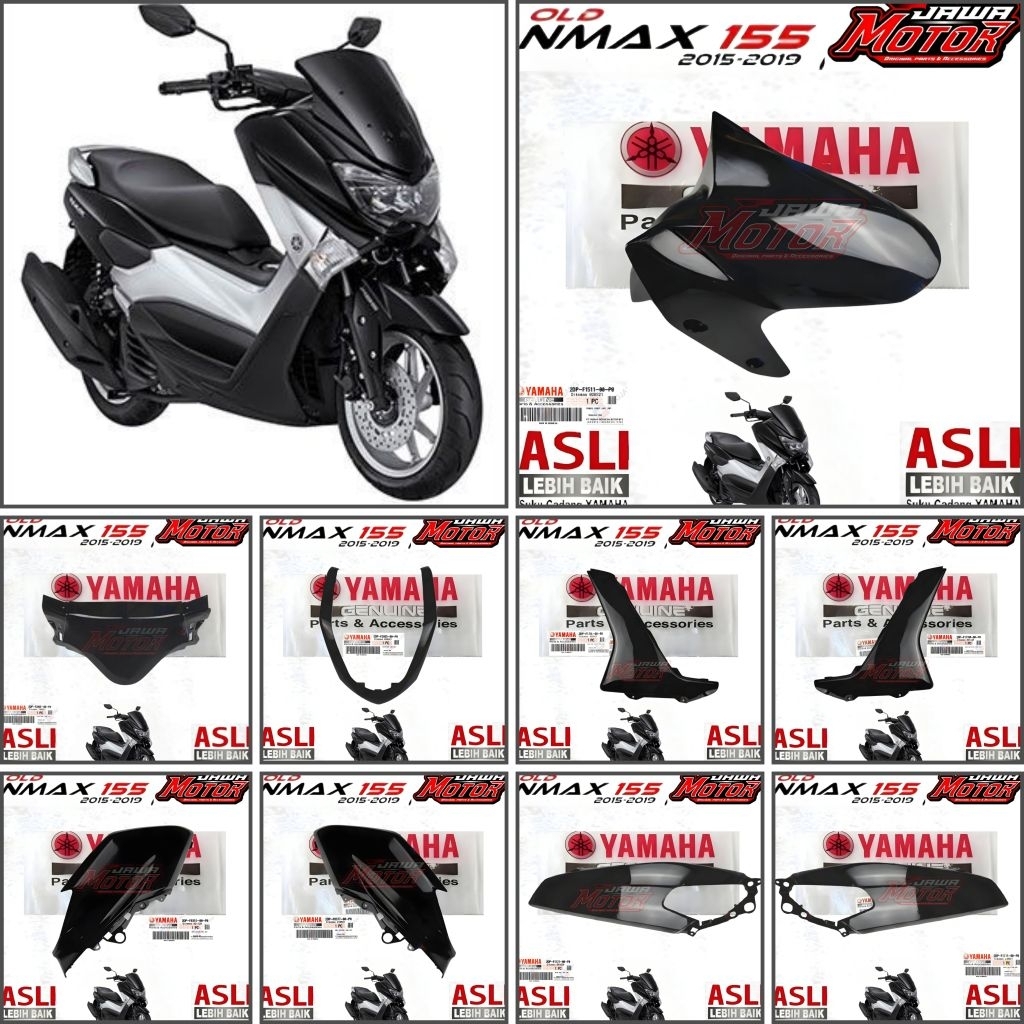 BODY HALUS SATUAN NMAX OLD 155 HITAM GLOSSY ORIGINAL YAMAHA