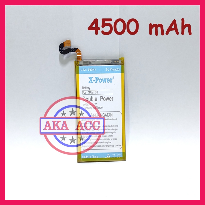 Baterai Samsung Galaxy S8 G950 G950F  Batu Batre Battery Tanam Double Power