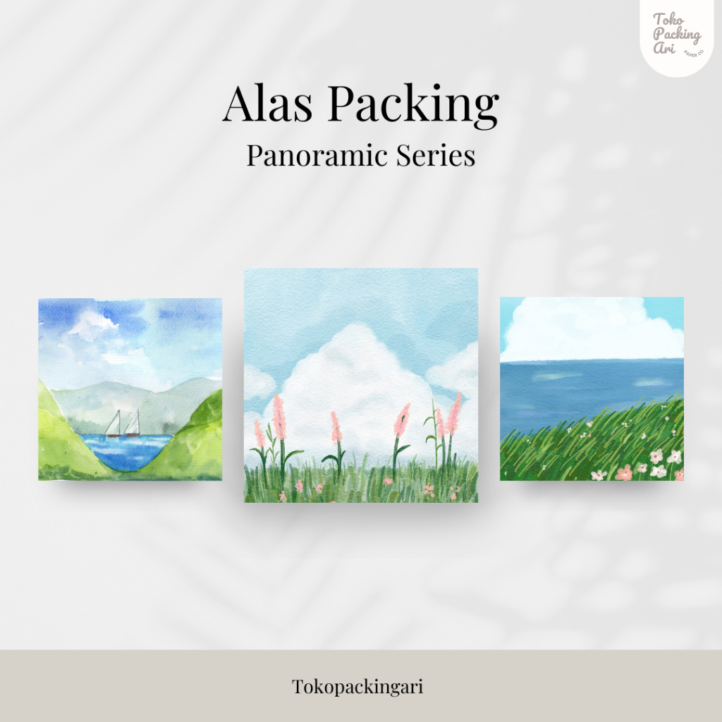 

Alas Packing Panoramic Series | Paper Aksesoris | Kertas Dudukan | Cute Paper | Alas Packing